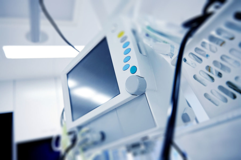 Instrument i sjukhusmiljö med höga driftkrav.